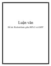 Luận văn Redistribute giữa RIPv2 và OSPF