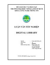 Luận văn Tốt nghiệp digital library