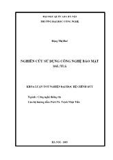 Nghiên cứu sử dụng công nghệ bảo mật SSL/TLS