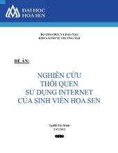 Nghiên cứu thói quen sử dụng Internet của sinh viên Hoa Sen