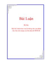 Tiểu luận Thiết kế chiến lược truyền thông cho sản phẩm đọc báo trên mạng của báo phụ nữ Thành phố Hồ Chí Minh