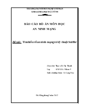 Tìm hiểu về an ninh mạng và kỹ thuật Sniffer