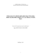 Tổng quan tự động hóa bảo mật tõa nhà. thiết kế bộ điều khiển cửa tự động có bảo mật