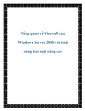 Tổng quan về Firewall của Windows Server 2008 với tính năng bảo mật nâng cao