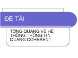 Tổng quang về hệ thống thông tin quang Coherent