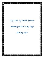 Tự bảo vệ mình trước những điểm truy cập không dây