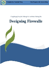 Ứng dụng truyền thông và an ninh thông tin Designing Firewalls