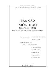 Về phần mềm quản lí đề thi trắc nghiệm môn Tin học đại cương