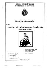 Xây dựng hệ thống khoan lấy mẫu mía dùng PLC S7-200