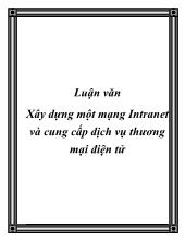 Xây dựng một mạng Intranet và cung cấp dịch vụ thương mại điện tử