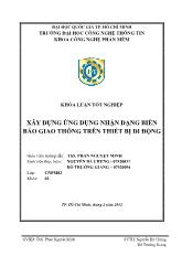 Xây dựng ứng dụng nhận dạng biển báo giao thông trên thiết bị di động