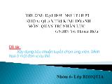Đề tài Xây dựng tiêu chuẩn tuyển chọn ứng viên. Minh họa ở một đơn vị cụ thể