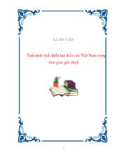 Luận văn Tình hình xuất khẩu hạt điều của Việt Nam trong thời gian gần đây
