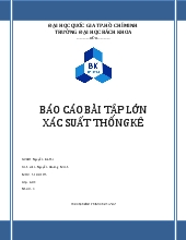 Báo cáo Bài tập lớn xác suất thống kê