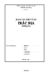 Báo cáo Thực tập trắc địa (DDQ-02)