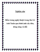 Biểu trưng nghệ thuật trong thơ Lê Anh Xuân qua hình ảnh cây dừa, dòng sông và đất