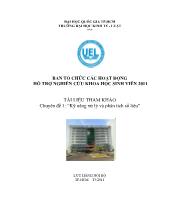 Chuyên đề Kỹ năng xử lý và phân tích số liệu