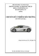 Chuyên đề Ô nhiễm môi trường ( do ôtô gây ra )