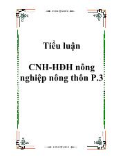 Công nghiệp hóa- hiện đại hóa nông nghiệp nông thôn P.3