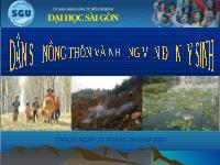 Dân số nông thôn và những vấn đề nảy sinh