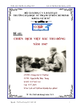 Đề tài Chiến dịch Việt Bắc Thu- Đông năm 1947