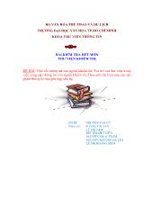 Đề tài Nhu cầu thông tin của người khiếm thị. Vai trò của thư viện trong việc cung cấp thông tin cho người khiếm thị.Theo anh/chị hiện nay các sãn phẩm thông tin nào phù hợp cho họ