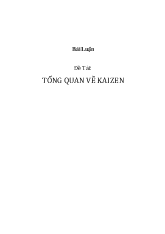 Đề tài Tổng quan về Kaizen