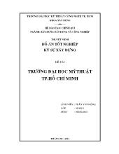 Đồ án kỹ sư xây dựng-Trường đại học mỹ thuật thành phố Hồ Chí Minh