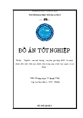 Đồ án Nghiên cứu ảnh hưởng của phụ gia tăng RON họ amin thơm đến tính chất của nhiên liệu trong quá trình bảo quản và sử dụng