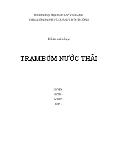 Đồ án Trạm bơm nước thải