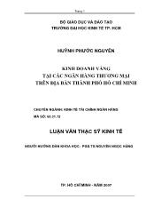 Kinh doanh vàng tại các ngân hàng thương mại trên địa bàn thành phố Hồ Chí Minh