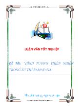 Luận văn Hình tượng thiên nhiên trong sử thi Ramayana
