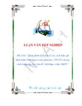 Luận văn Quan điểm Giải tích về các cách tiếp cận khái niệm Giới hạn và việc phát huy tính tích cự nhậ thức của học sinh trong dạy học chủ đề Giới hạn ở bậc THPT