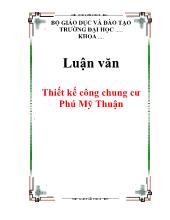 Luận văn Thiết kế công chung cư Phú Mỹ Thuận