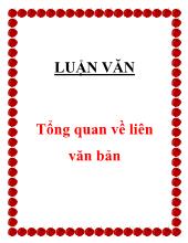 Luận văn Tổng quan về liên văn bản