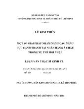 Một số giải pháp nhằm nâng cao năng lực cạnh tranh tại ngân hàng Á Châu trong xu thế hội nhập