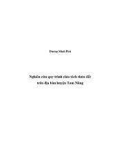 Nghiên cứu quy trình chia tách thửa đất trên địa bàn huyện Tam Nông