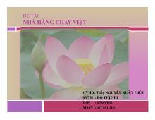 Nhà hàng chay Việt Nam