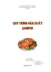 Qui trình sản xuất Jambon