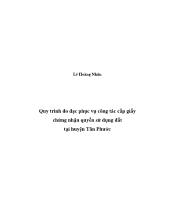Quy trình đo đạc phục vụ công tác cấp giấy chứng nhận quyền sử dụng đất tại huyện Tân Phước