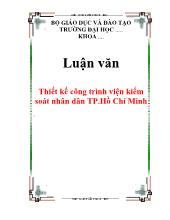 Thiết kế công trình viện kiểm soát nhân dân TP.Hồ Chí Minh