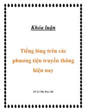 Tiếng lóng trên các phương tiện truyền thông hiện nay