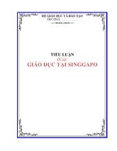 Tiểu luận Giáo dục tại Singgapo