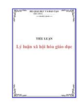 Tiểu luận Lý luận xã hội hóa giáo dục