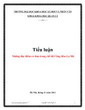 Tiểu luận Những đặc điểm cơ bản trong chế độ Cộng Hòa La Mã