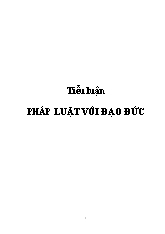 Tiểu luận Pháp luật với đạo đức