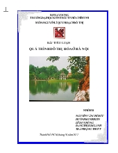 Tiểu luận Quá trình đô thị hóa ở Hà Nội