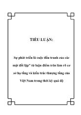 Tiểu luận Sự phát triển là cuộc đấu tranh của các mặt đối lập