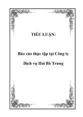 Tiểu luận Thực tập tại Công ty Dịch vụ Hai Bà Trưng