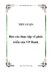 Tiểu luận Thực tập về phát triển của VP Bank